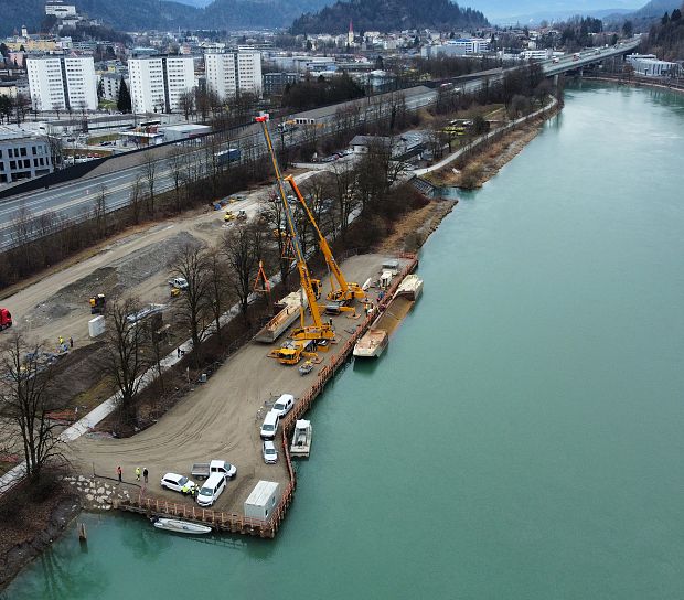 VERBUND: Ausbaggerung Inn-Stauraum, Kufstein