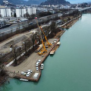 VERBUND: Ausbaggerung Inn-Stauraum, Kufstein